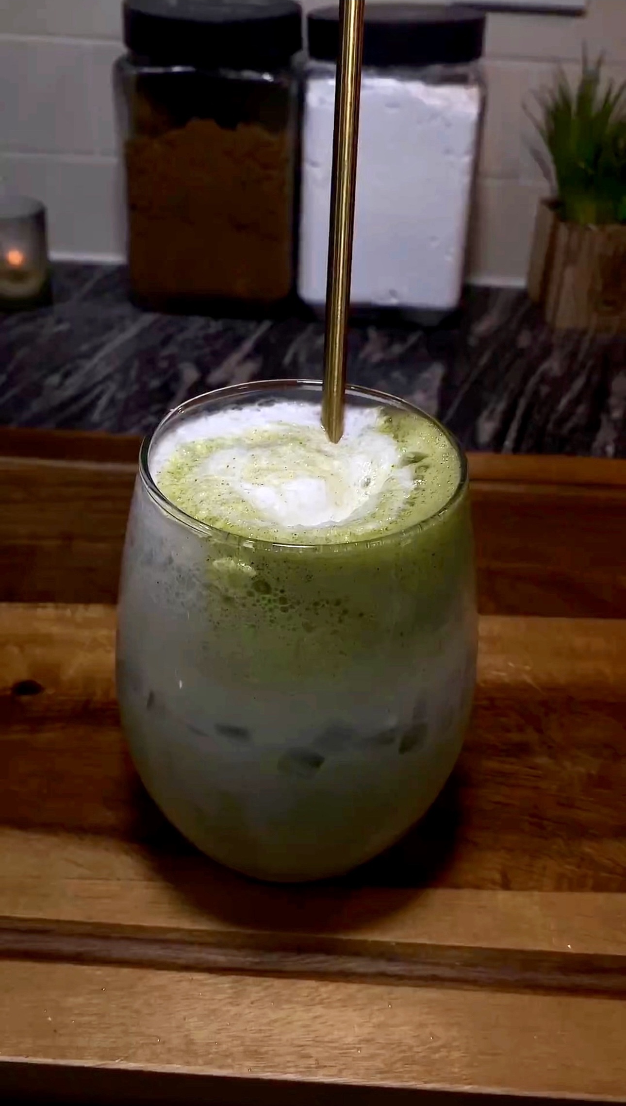 iced matcha latte