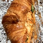Air Fryer Salmon Croissant Sandwich